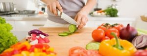 Personal Chef Services - provides slicing cucumbers in your kitchen.