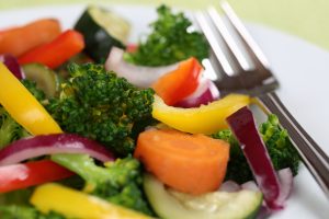 Vegetable Salad and fork