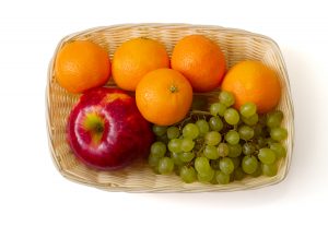 Healthy Snacks are Fruit In a Basket