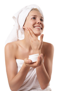 Skin care woman getting a beauty treatment